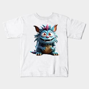 3D Funny Monster Tee Kids T-Shirt